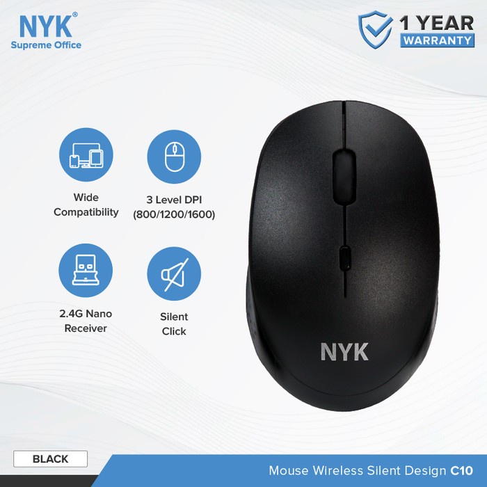 Mouse Wirelles NYK 2.4Ghz C10