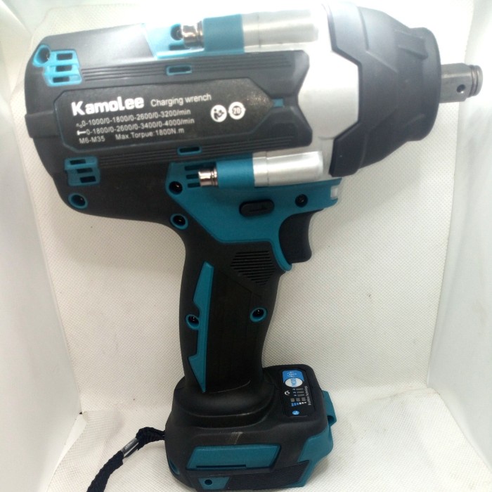 Mesin Bor Impact Wrench Kamolee 1800 Nm 6Ah Versi Baru