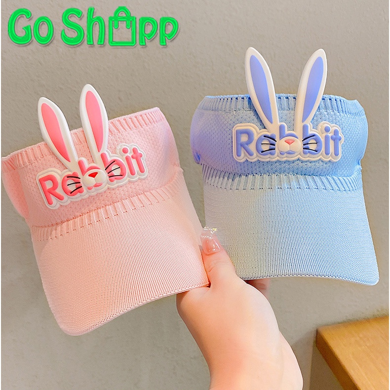 Topi Anak Perempuan Rajut Motif Rabbit Lucu Import Fashion Korea Terbaru - Visor Sport Hat Kekinian CP06