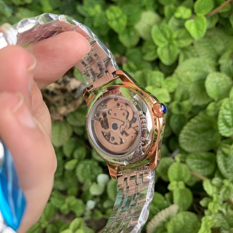 Jam Tangan Wanita Automatic Mechanical Diamond Butterfly Luxury Chenxi