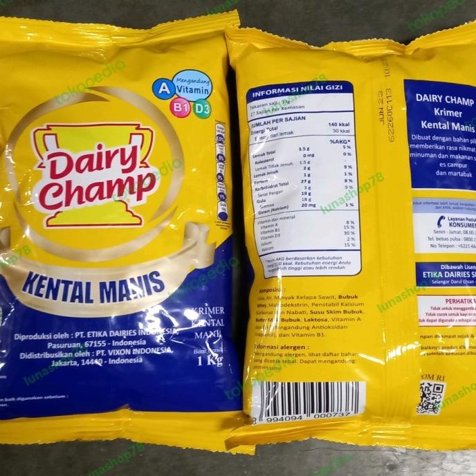 

@#@#@#] Krimer kental manis Dairy Champ 1kg