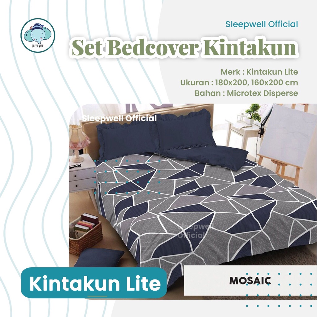 Jual BEDCOVER + Sprei Flat 180x200 / 160x200 KINTAKUN Lite Amarilis ...