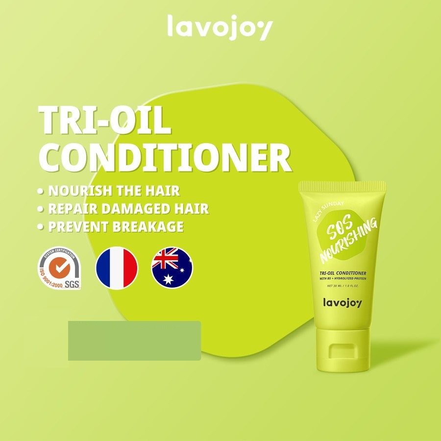 ★ BB ★ LVJ Lavojoy Hold Me Tight Shampoo - SOS Nourishing Conditioner Lazy Sunday | Perawatan Rambut | Anti Rontok | Ceramide | Salicylic Acid | Sampo Rambut Rontok - Perawatan Rambut Rusak