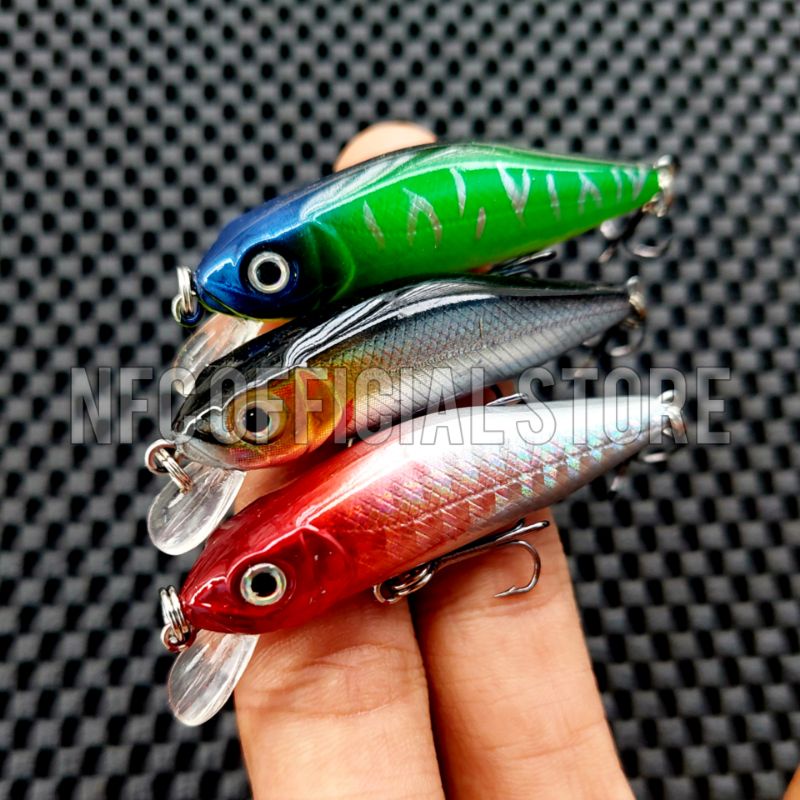 Lure minnow Floating 6cm / 4,5gr dengan Action dan warna KILLER Rekomendasi untuk Ultralight casting