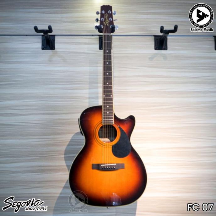 Gitar Akustik Elektrik Segovia Fc07 Eqt Gn Free Gigbag - Alat Musik / Musik Dan Perlengkapan