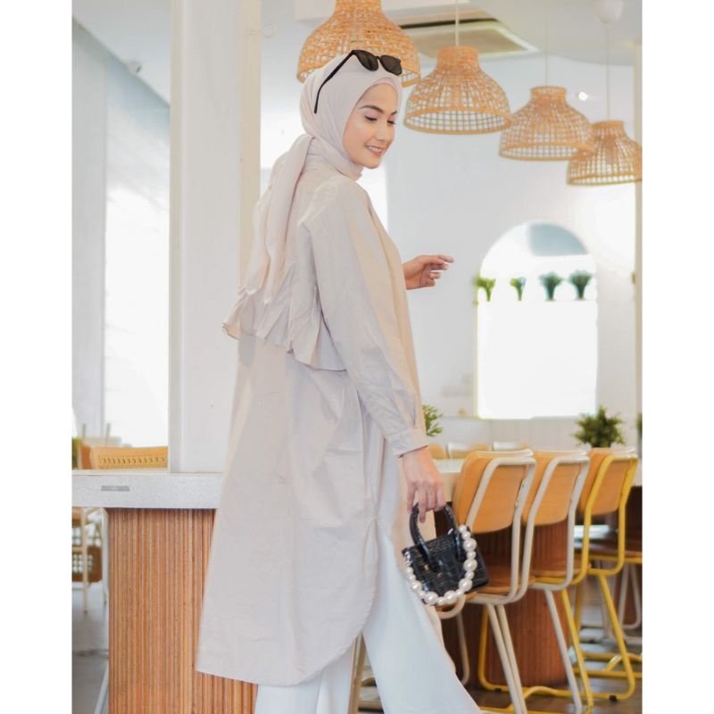 Layna Tunik Linen / Kemeja Wanita Oversize