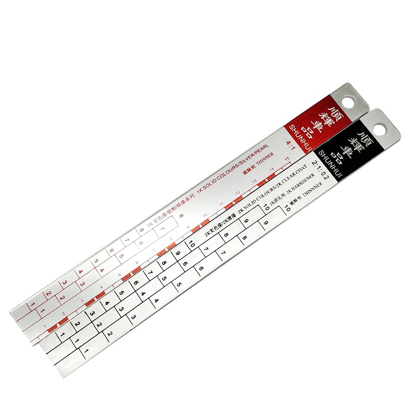 Penggaris Takar Cat / Penggaris Skala Cat / Paint Mixing Ruler