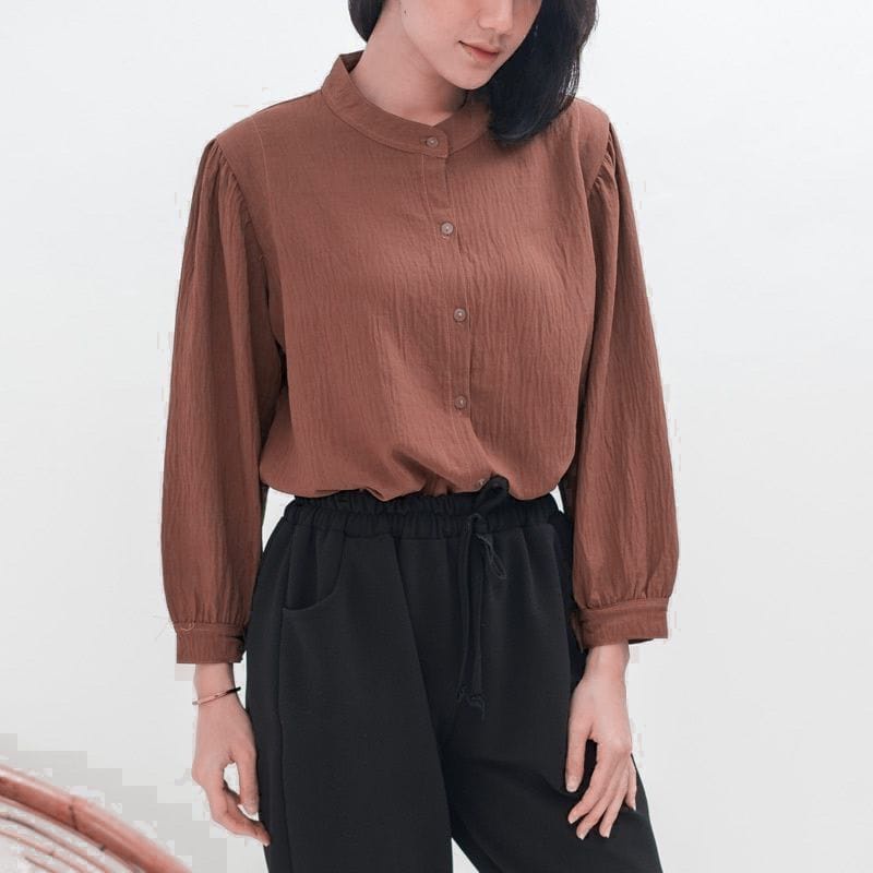 JASMINE BLOUSE CRINGKLE AIRFLOW / KEMEJA POLOS WANITA
