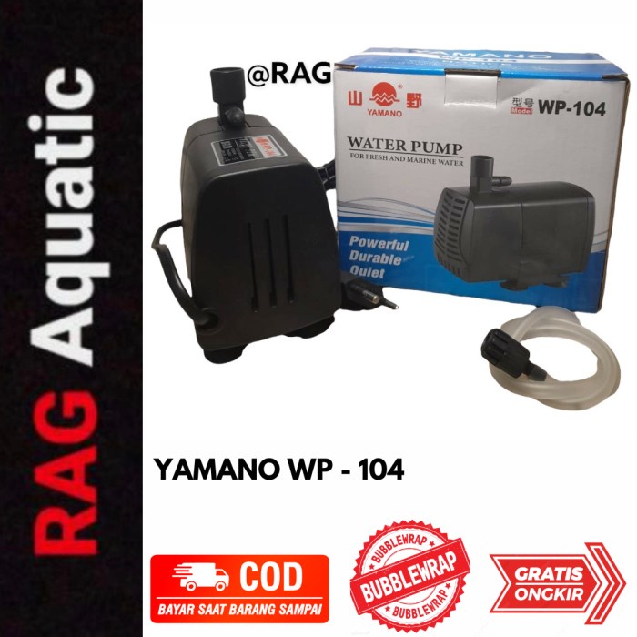 YAMANO WP 104 WP104 WP-104 Pompa Air Celup Pompa Kolam Aquarium