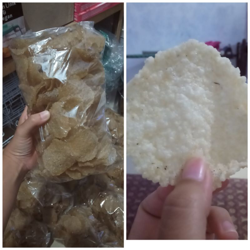 

Krecek Krupuk Puli Beras/Nasi