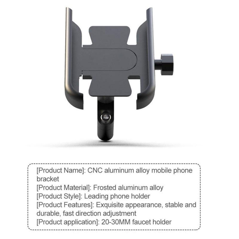 Rebuy Bicycle Phone Holder Untuk Motor Sepeda Aluminium Alloy Mount Bracket Stang Mount Anti-slip Adjustable GPS Holder