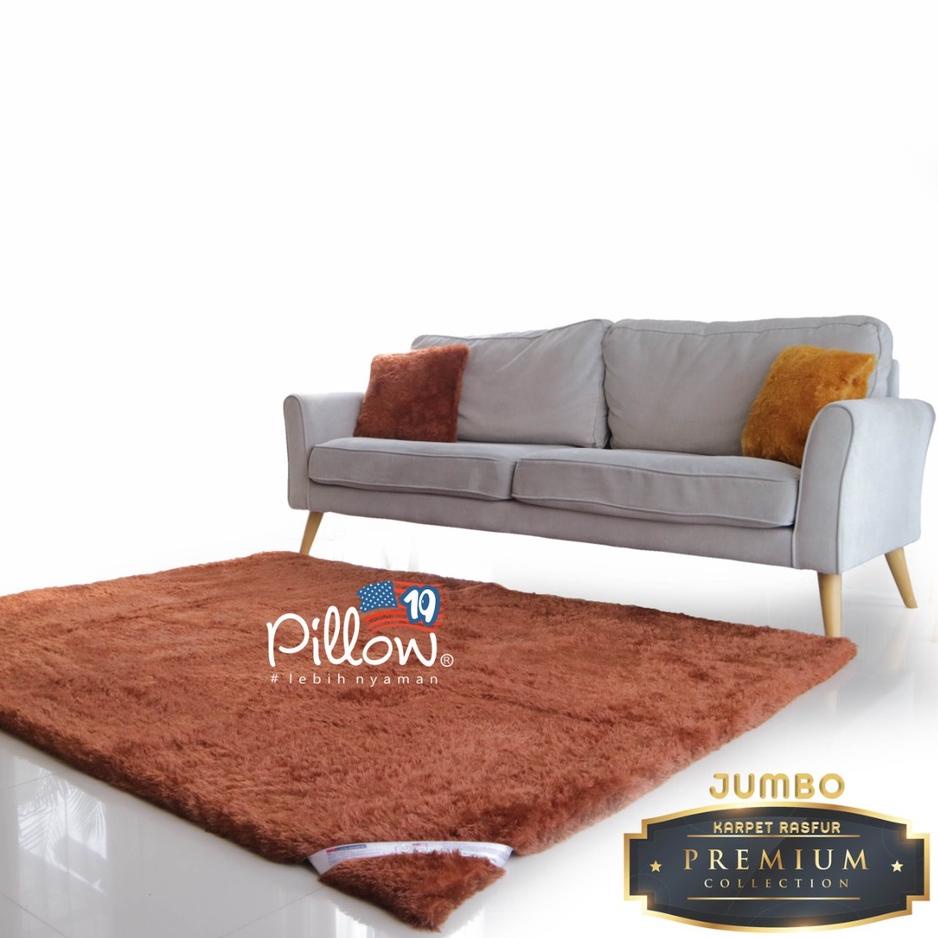 JUMBO KARPET BULU RASFUR 109 PILLOW PREMIUM bulu lebih tebal 300gr & panjang 20mm - UK 200x160 X -+5