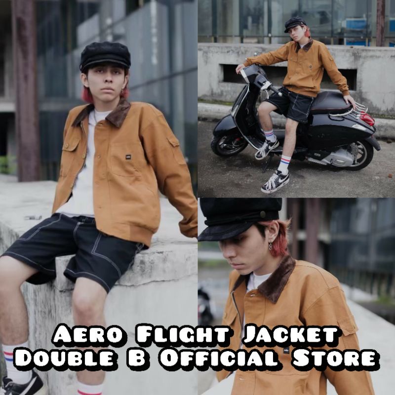 JAKET AERO FLIGHT - JAKET PRIA - JAKET ORIGINAL WOLV - JAKET COWOK - FLIGHT JAKET - JAKET MURAH