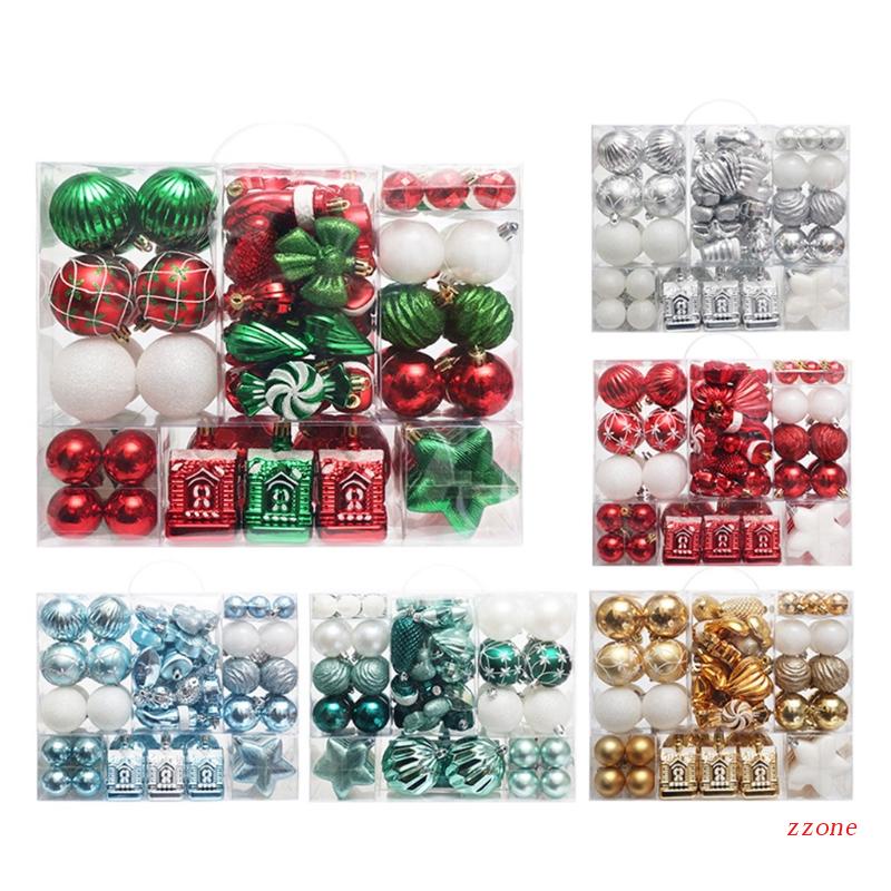 80pcs / Set Ornamen Liontin Bentuk Spesial Untuk Natal