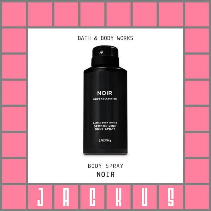 Spesial Bath & Body Works Noir Men'S Deodorizing Body Spray Limited