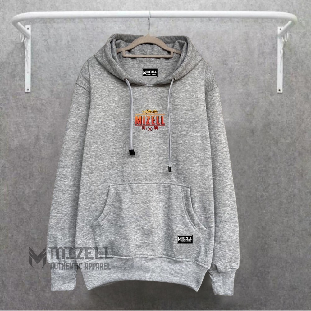 suiter pria Hoodie pria Hoodie cowo terbaru Hoodie kekinian warna ABU MUDA AUTHENTIC  Hoodie cowo ke