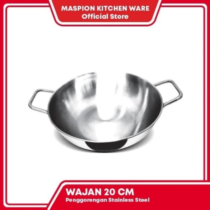 Maspion Wajan 20cm Penggorengan Stainless Steel