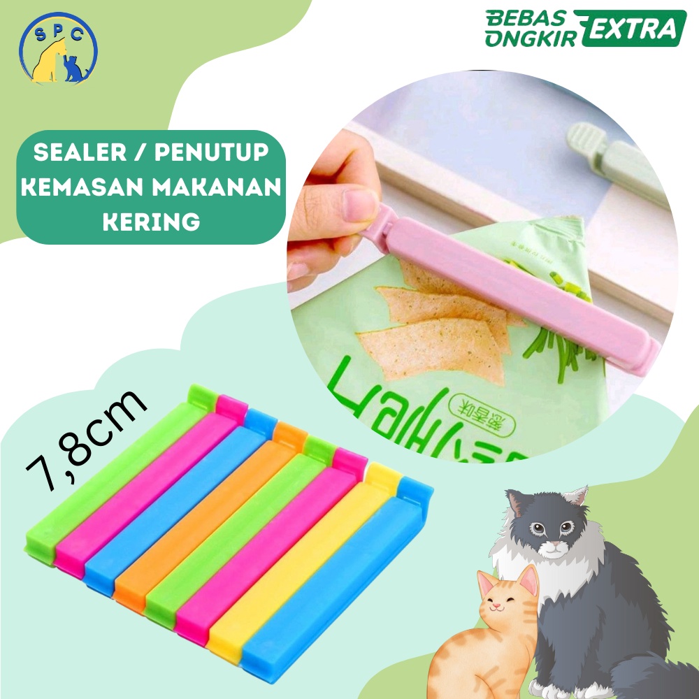 Penjepit Jepit Kemasan Makanan Kering Makanan Kucing Clip Food Sealer