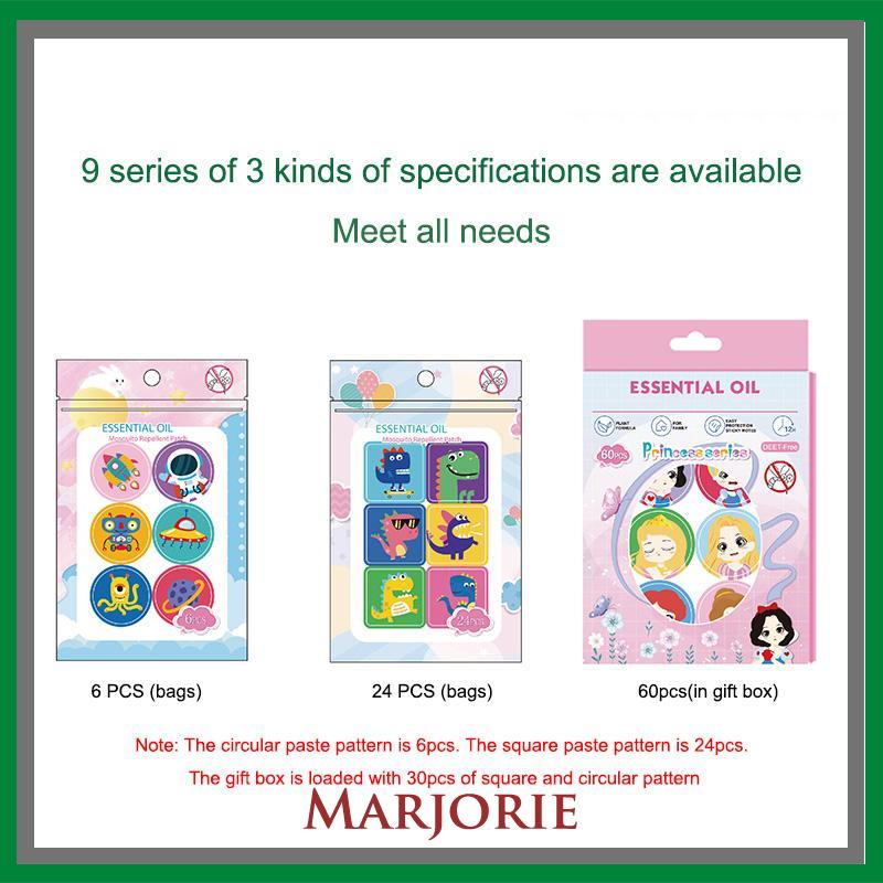 6 PCS bayi stiker pengusir nyamuk Hewan Kartun Anti Nyamuk Stiker Patch untuk Bayi Anak-anak Wanita Hamil-MJD