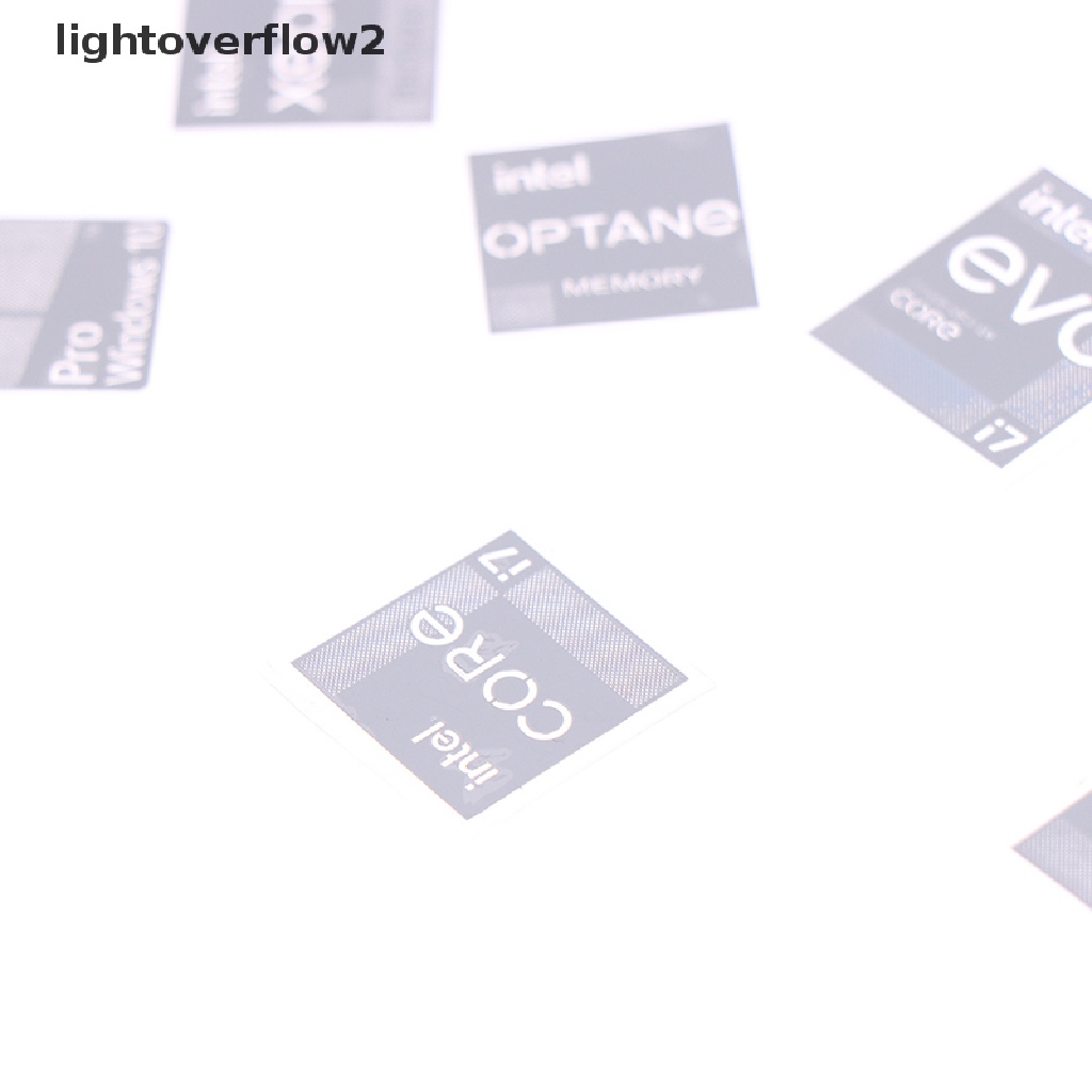 (lightoverflow2) Stiker Komputer Generasi 11 Ccore i9 EVO i7 i5 Win10