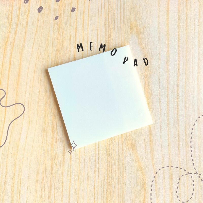 Jual Memo Pad Sticky Note Memo Pad Transparan Shopee Indonesia