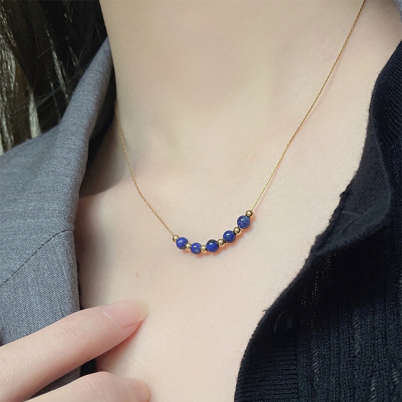 Kalung tali tambang lima bola warna titanium anti karat harga grosir bisa COD