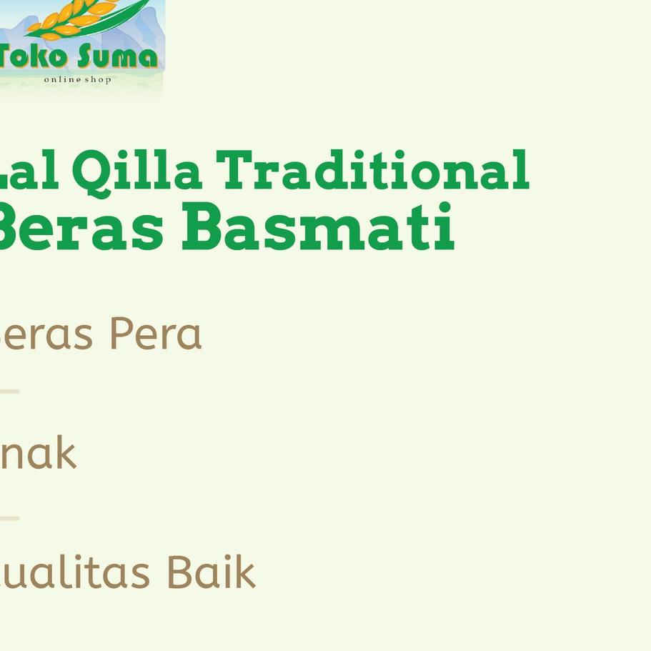 

Terbaik Lal Qilla Traditional Beras Basmati 1KG murah