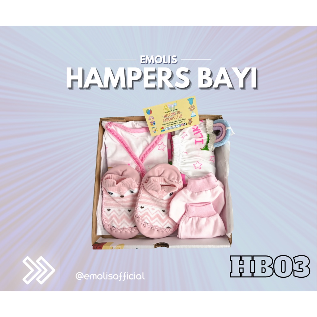 HB03 Hampers Bayi Newborn Baby Gift Emolis Kado Bayi Lahiran Unisex / Boy / Girl Perlengkapan Bayi Murah