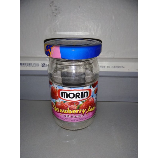 botol kaca bekas selai morin