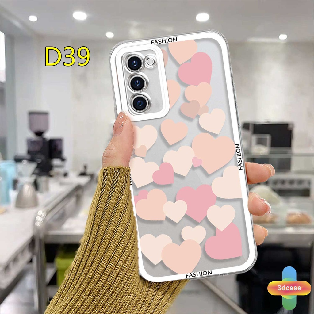 Case HP Samsung A12 A32 A13 A52 A03 A51 A23 A03S A10S A50 A20S J7 Prime A02S A20 A50S A10 A30S A52S A30 M12 M01S A125 A13 Life F12 M10S M40S A515F A207F M02S A025 F02S Transparent Love Heart Couples Cover