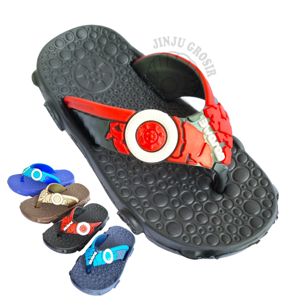 Sandal Jepit Anak Laki Laki Perempuan Sendal Japit Bayi Balita Umur 1 2 3 4 5 Tahun Bahan Karet Teba