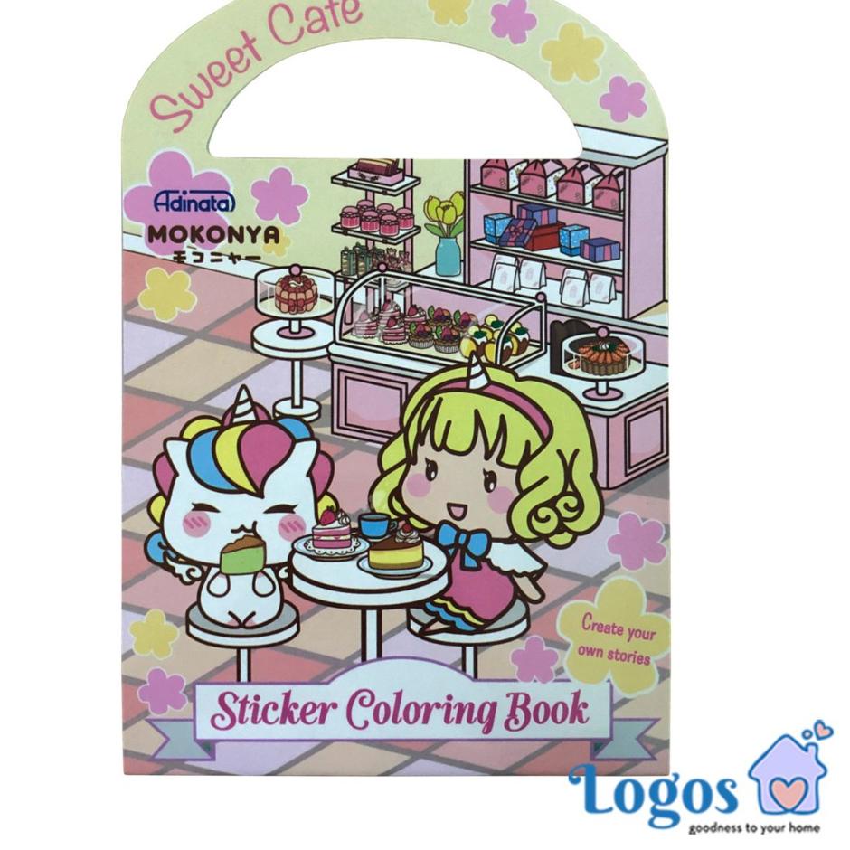 [KODE TDKBL] MOKONYA Sticker Coloring Book Adinata / Buku Sticker Buku Anak