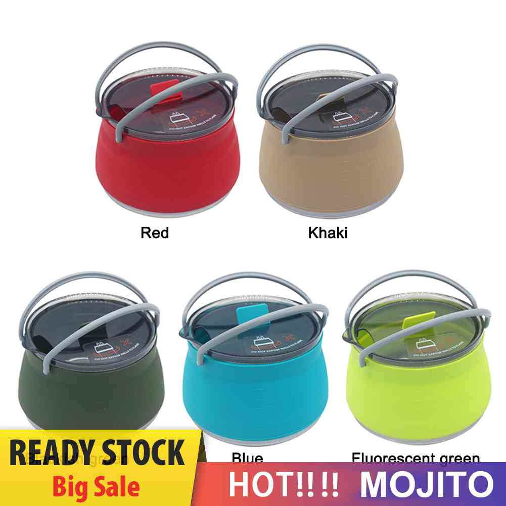 Ketel Lipat Mini Portable Bahan Silikon Untuk Teh / Kopi