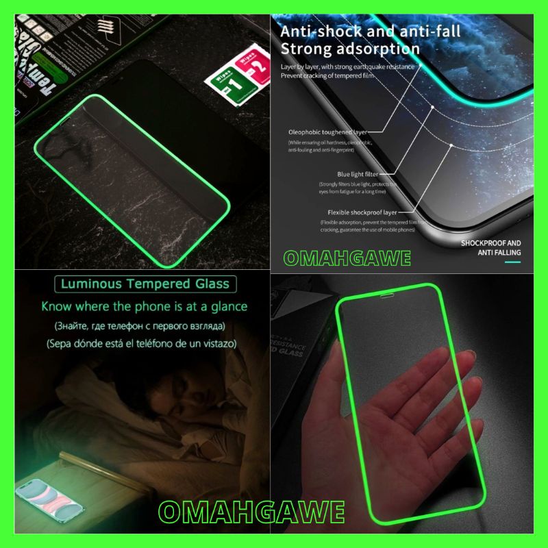 Tempered Glass Neon Redmi 9 9A 9C 10 10 Prime Redmi Note 9 Note 9 Pro Note 10 Note 10S Note 10 5G No