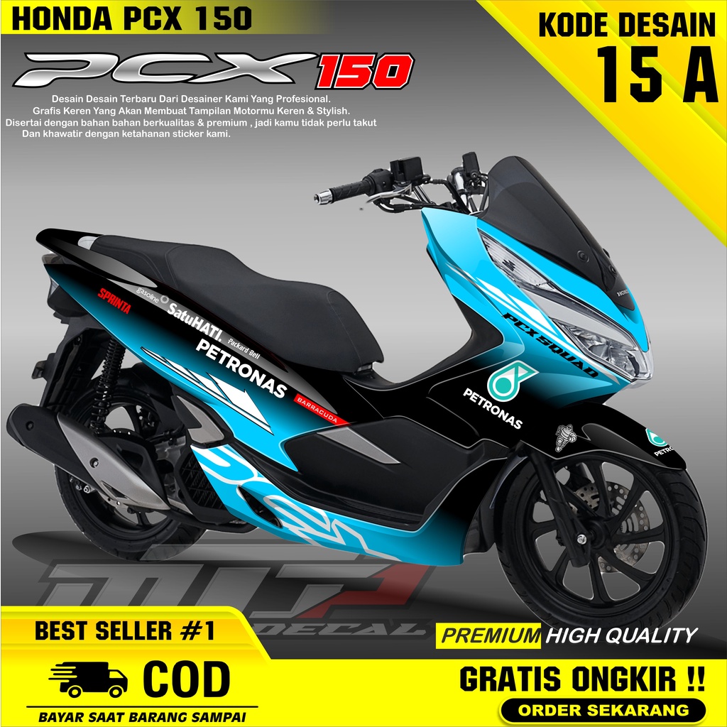 (PALING DICARI) Decal Variasi Honda PCX 150 Full Body - Dekal Variasi List Honda PCX 150 - Design Pe