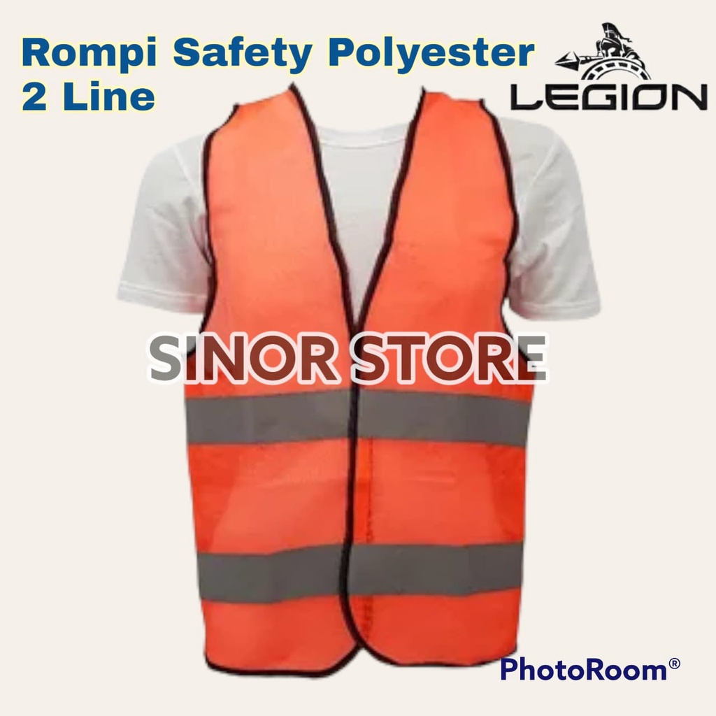 Rompi Safety Polyester HIJAU 2 Scotlite Safety Vest Proyek Polister Rompi Safety Legion