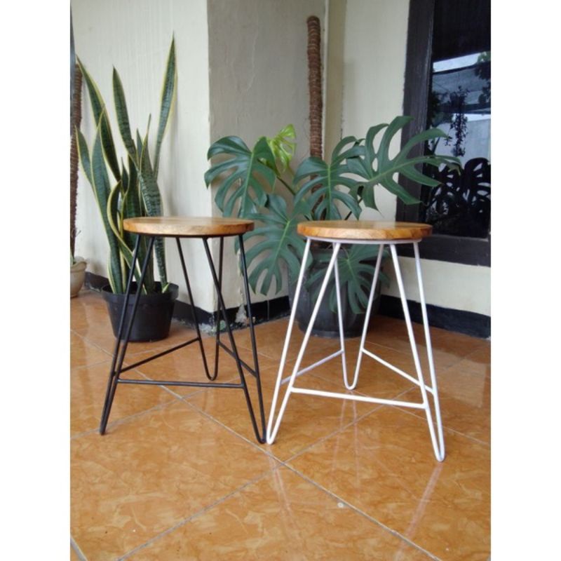 Bangku kafe minimalis/bangku bar kafe tinggi 50cm