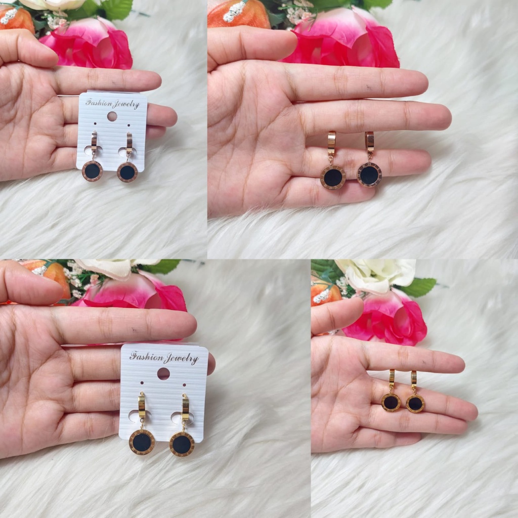 ANTING CLIP TITANIUM BVL ANTI KARAT PERHISAN WANITA || AKSESORIS ANTING TITANIUM BVL CLIP||