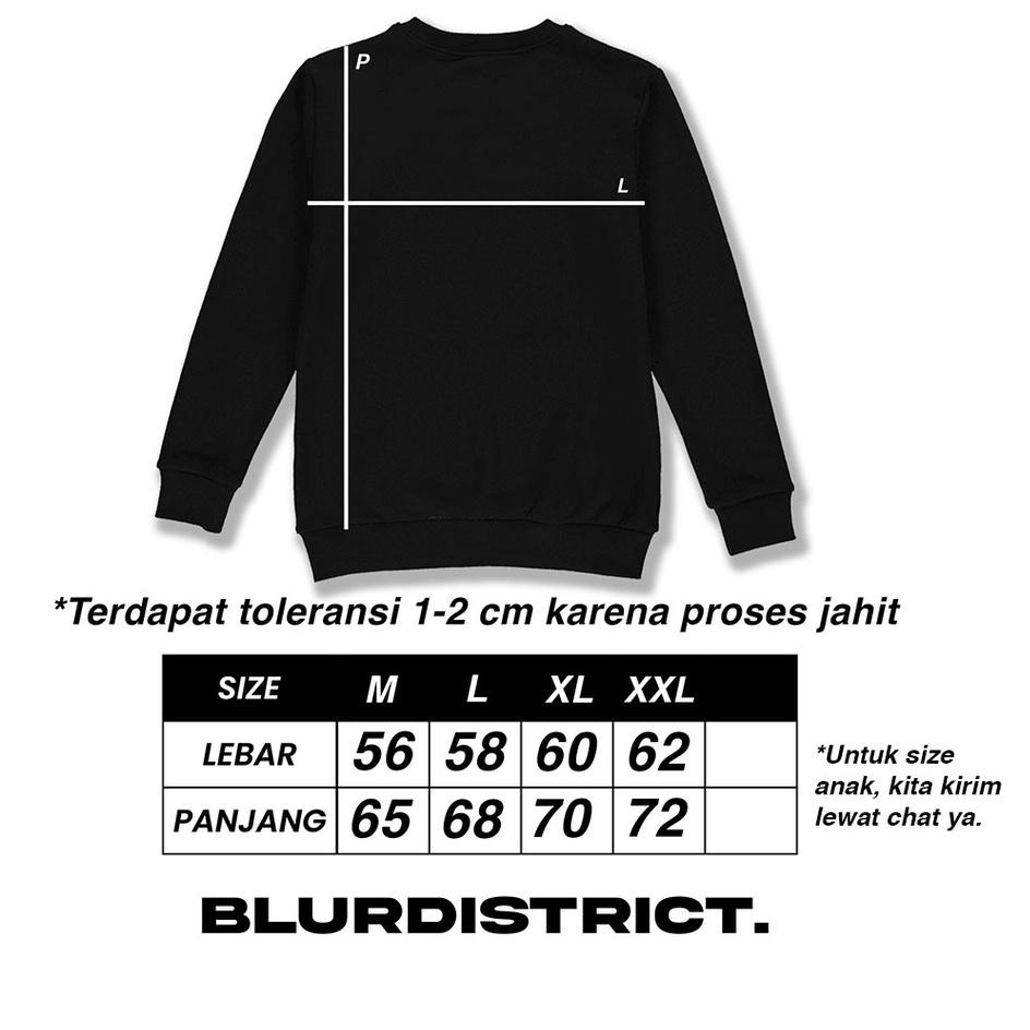 Sweater RAINASSANCE Crewneck Art Sweter Hitam Suiter Pria Switer Wanita Hits Sweetshirt Black Blurdistrict Distro BandungStreetwear ‑ JTS.31Oc22υ