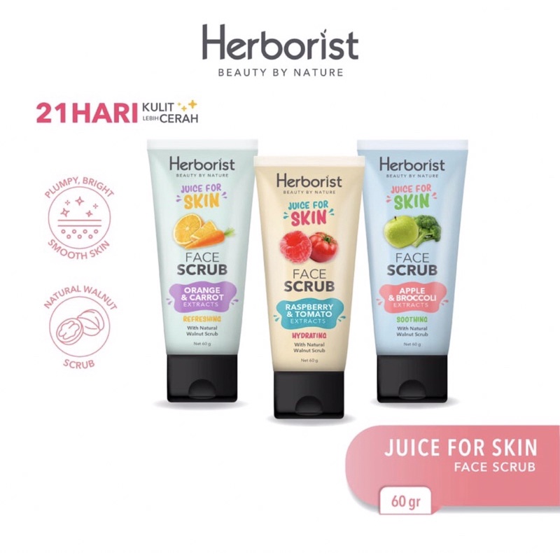 Herborist Juice For Skin Face Scrub - 60gr