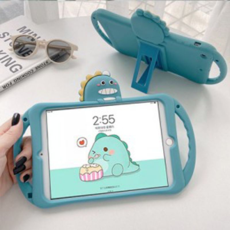 Dino Grip Anak Kids Lucu Case Casing Cover iPad 10 10.9 2022