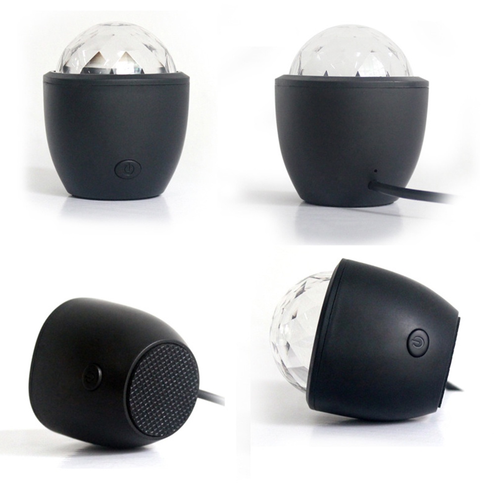 ღ Mini Usb Panggung Disco Ball 3W Led Sihir Kecil Efek Bola Dj Tahap Colorful Strobo Rgb Club pesta Natal Dekorasi Panggung Lampu