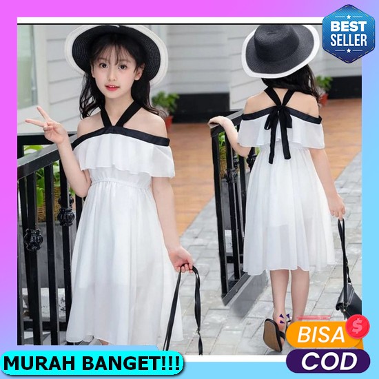 Bobora Dress Anak Queen Korea Untuk Anak Umur 6-10 Tahun Kids Lis 549 Dress Sabrina Anak Murah Ro Dr