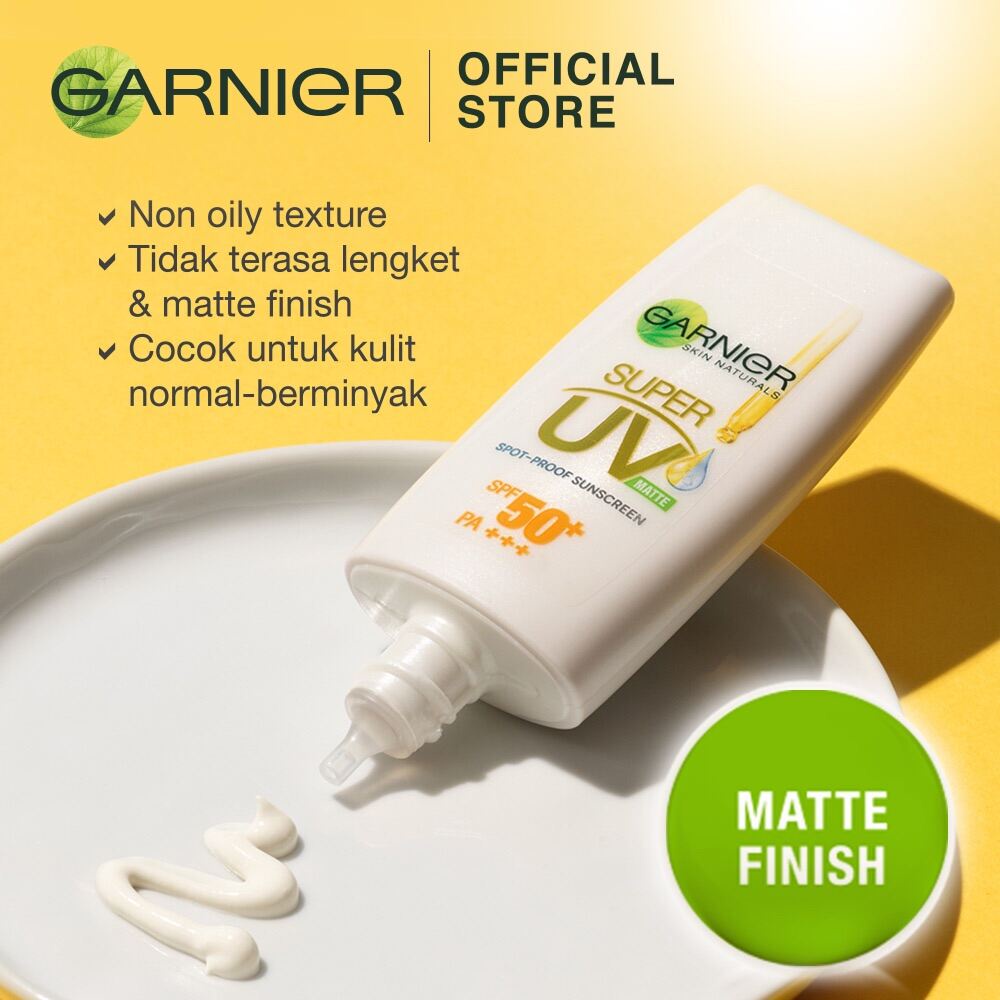 ✿ELYSABETHME✿ Garnier sun UV SPF 50++ sachet pelindung wajah dari paparan matahari sunscreen sunblock tanpa white cast