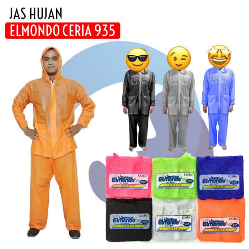 JAS HUJAN DEWASA ELMONDO MANTEL HUJAN JAKET CELANA
