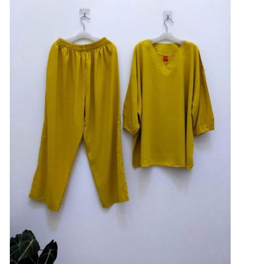 Harga Spesial Setelan mama rosa jumbo /  setelan jumbo ld 140 / baju setelan wanita kekinian / one s