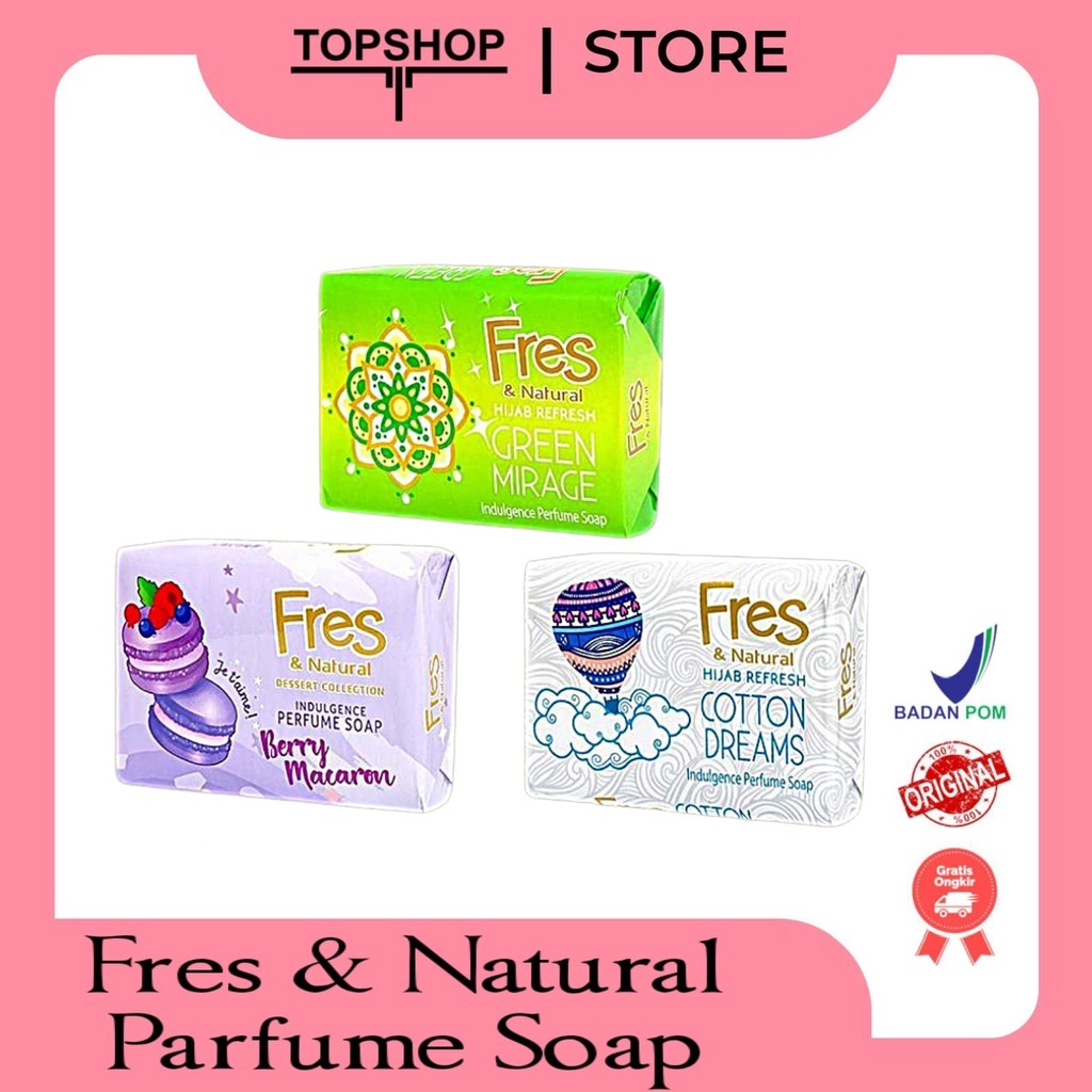 Fres &amp; Natural Parfume Bar Soap (Sabun batang)
