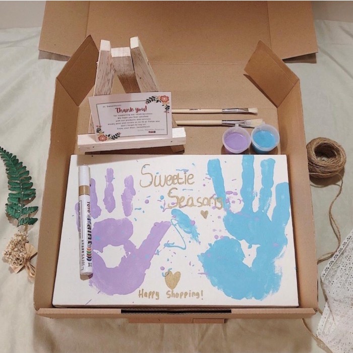 

Star [Termasuk Easel] Diy Handprint Painting Kit By Sweetie Seasons Hemat