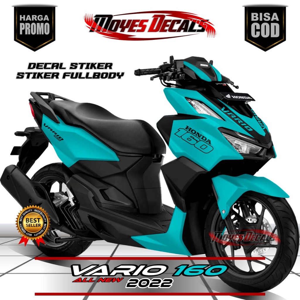 Decal Stiker Vario 160 2022 Motif Simpel Warna Merah