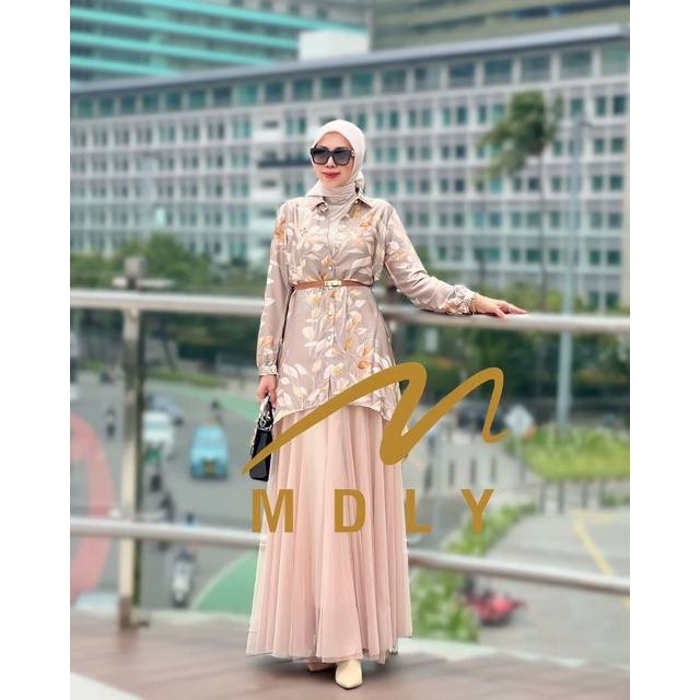 Kemeja Atasan Wanita Terbaru Original Melvia Tunik By Mdly